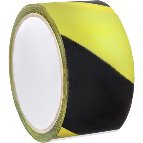 Лента для разметки ПВХ 50х50м, желто-черная //1416013