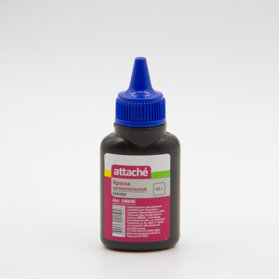 Краска штемпельная синяя //198696