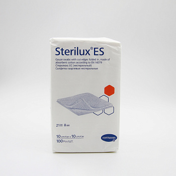 Салфетка STERILUX ES марлевая №100
