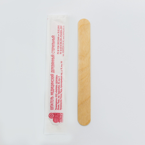 Шпатель деревянный одноразовый Фабрика здоровья