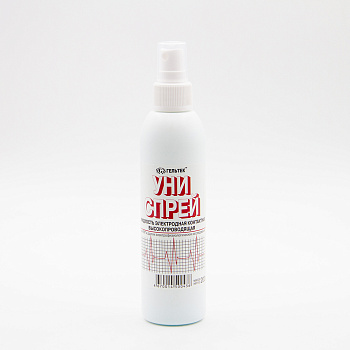 Жидкость электродная контактная высокопроводящая для ЭКГ, дефибрилляции Униспрей